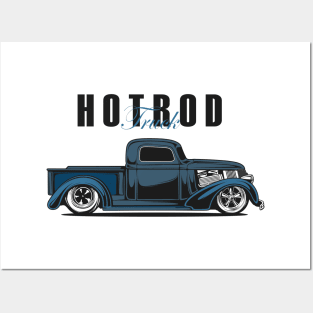 Hotrod american truck Posters and Art